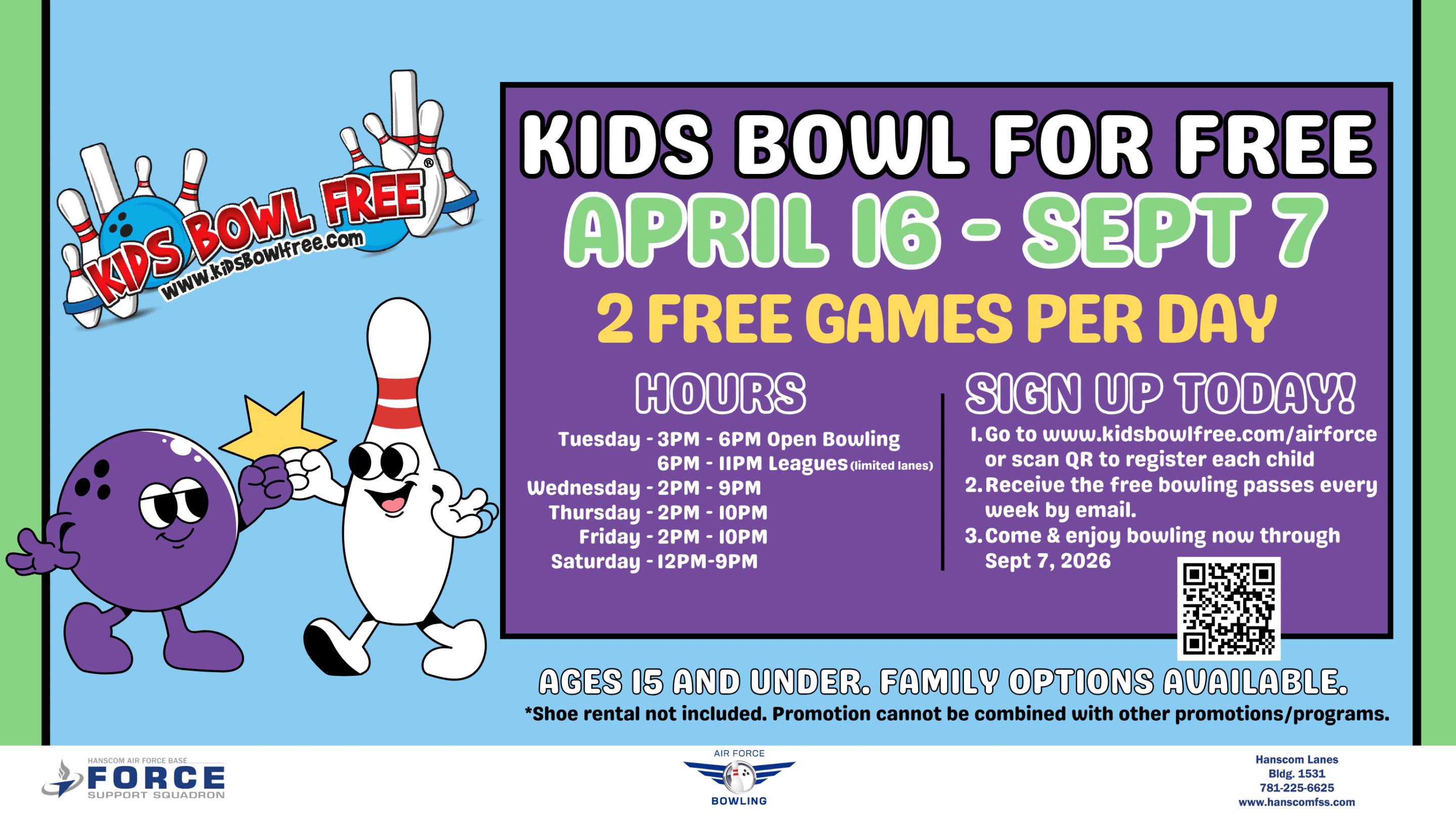 2026 BOWLING KIDS BOWL FOR FREE TV
